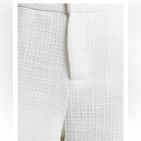 Showpo Walters Wide Leg High Waist Tailored Pants In White-IvoryTweed Size 2 - Picture 4 of 14